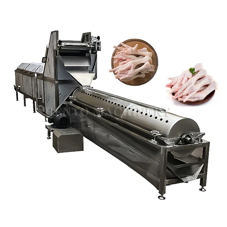 Automatische kippenpoten blancheren peeling lijn
