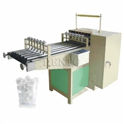 Machine voor het maken van chirurgische katoenen ballen