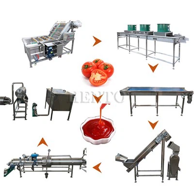Tomatenpuree verwerkingslijn